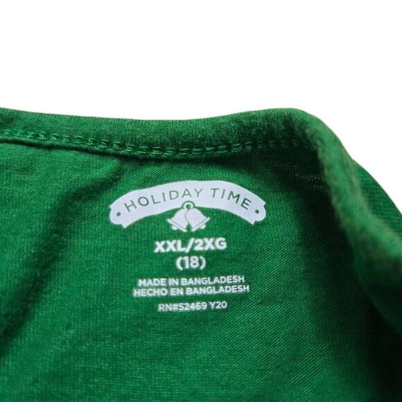 Holiday Time Christmas unicorn penguin shirt XXL 18 - Picture 3 of 4